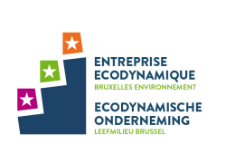 Logo Ecodynamische onderneming (leefmilieu Brussel)